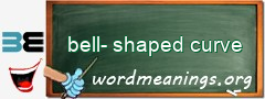 WordMeaning blackboard for bell-shaped curve